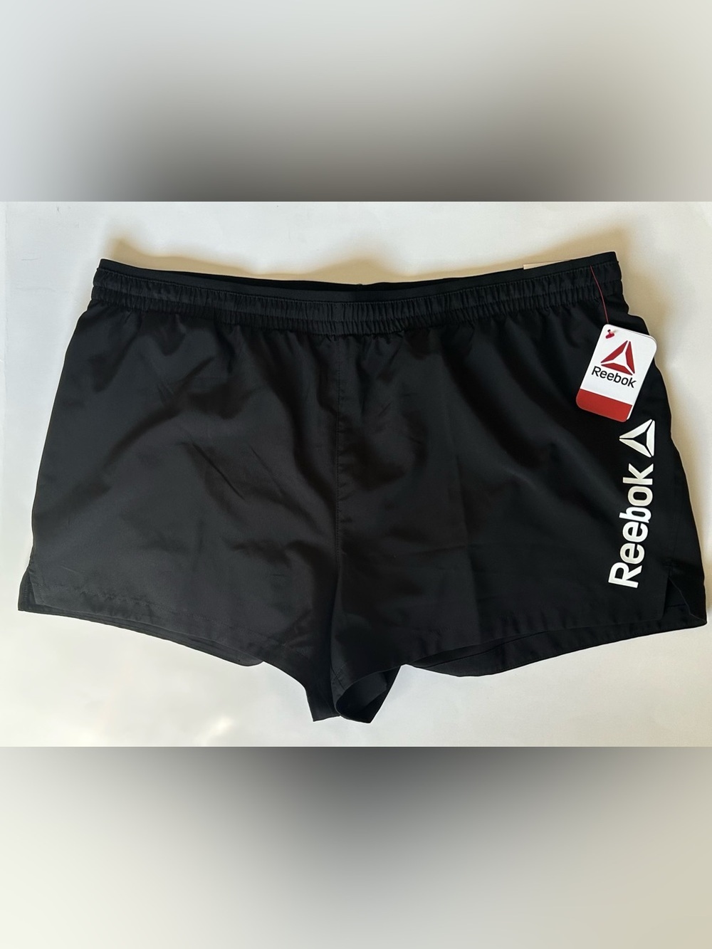 NEW Reebok Black XXL Athletic Shorts with Drawstring - Picture 1 of 6
